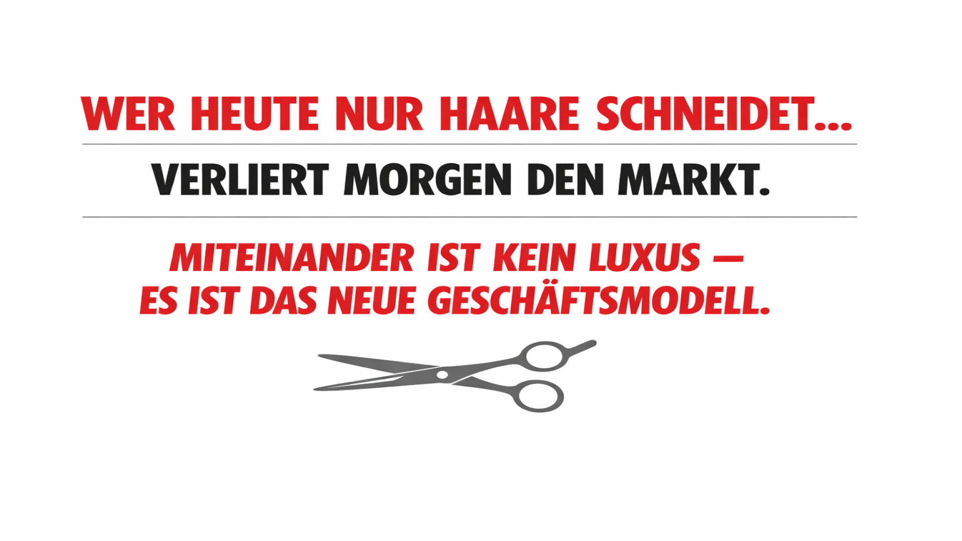 Der faire Salon: Kein Jammern. Nur Lösungen.