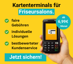 Kartenterminals für Friseursalons ab 6,99€