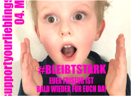 Friseure stehen zusammen