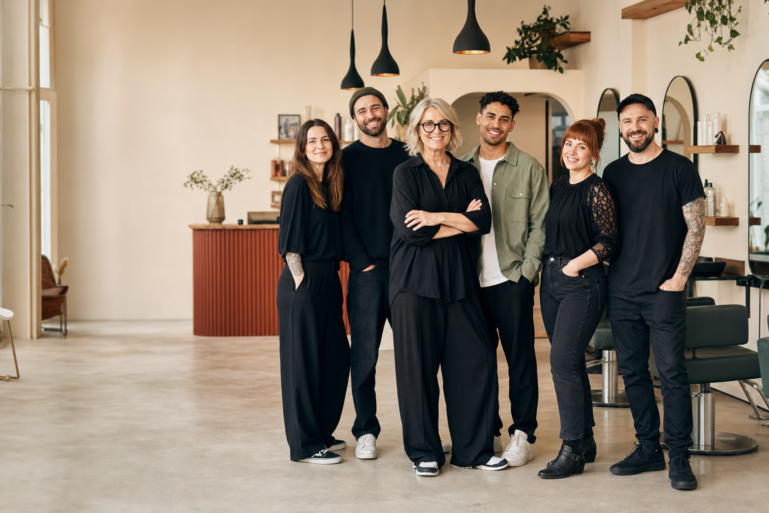 Gemeinschaft eines fair und werteorientiert geführten Friseursalons