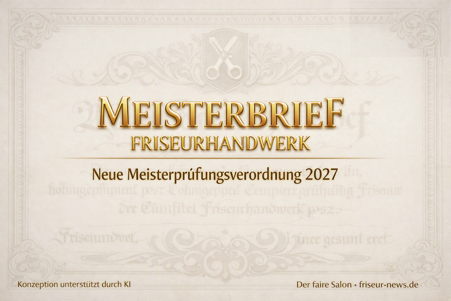 Neues aus der Meisterprüfung ab 2027